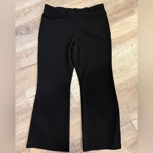 Maurices Black Crossover Pull On Flared Pants Size XL